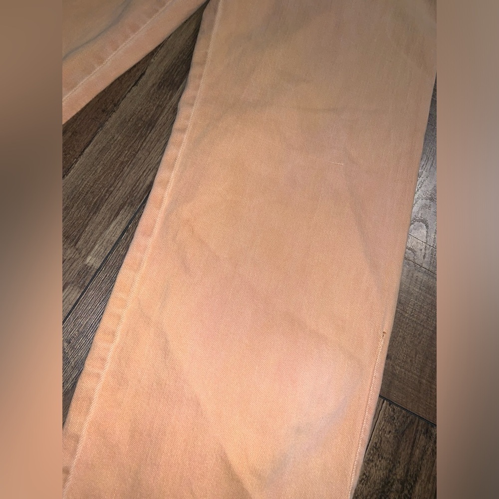 Pilcro The Column Straight Jeans in orange fall boho denim Anthropologie barrel - Picture 7 of 11